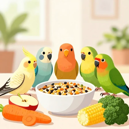 راهنمای کامل تغذیه طوطی‌سانان کوچک و متوسط